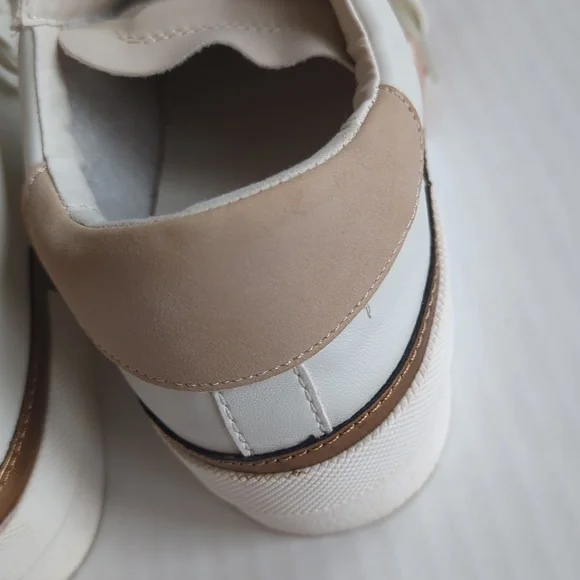 DV Dolce Vita Harryson Faux Leather Lace Up Sneakers 7.5 Blush Multi - Picture 9 of 16